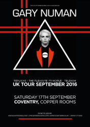 Gary Numan Venue Poster 2016 Coventry